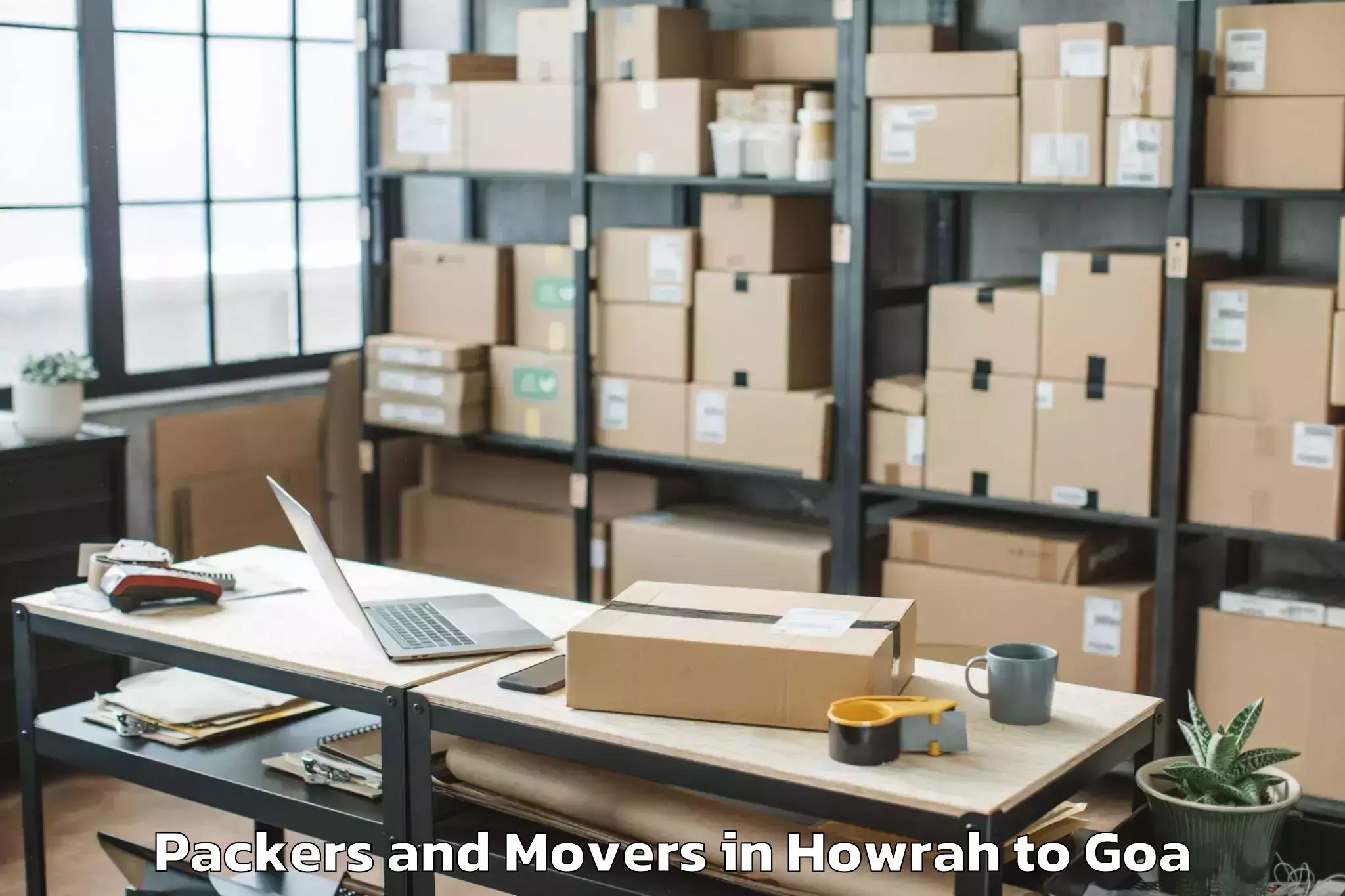 Affordable Howrah to Arambol Packers And Movers